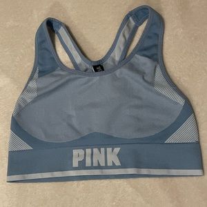 blue pink sports bra